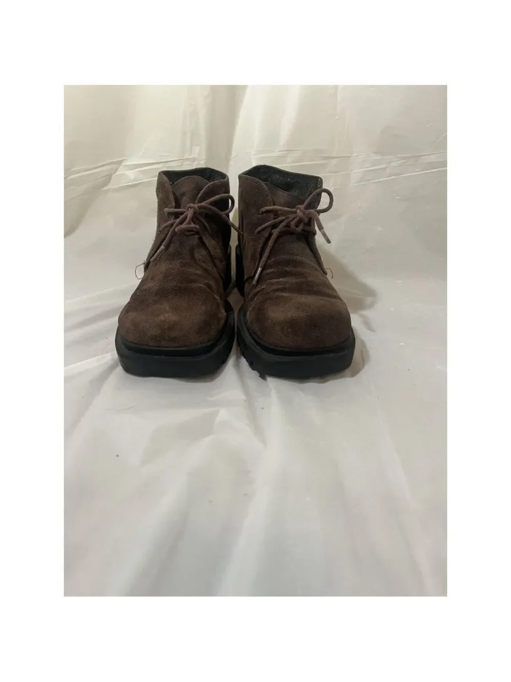 Colin Stuart vintage chunky Platform Loafer Brown Suede Y2K 90's